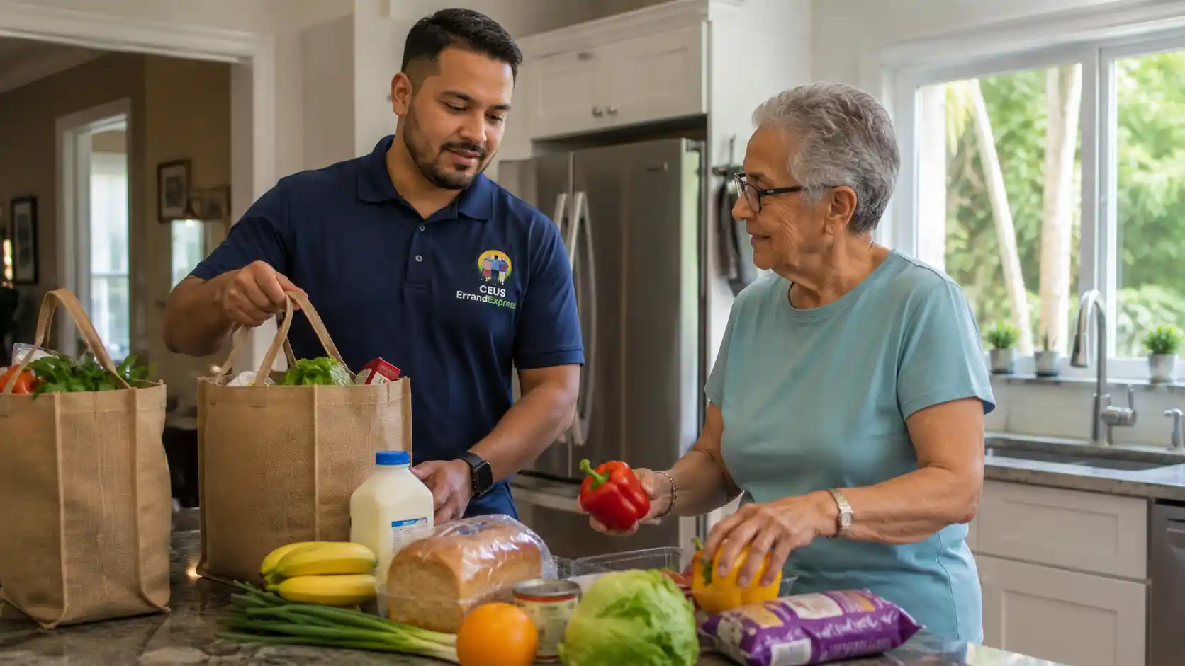 Personal grocery shopping assistance for seniors