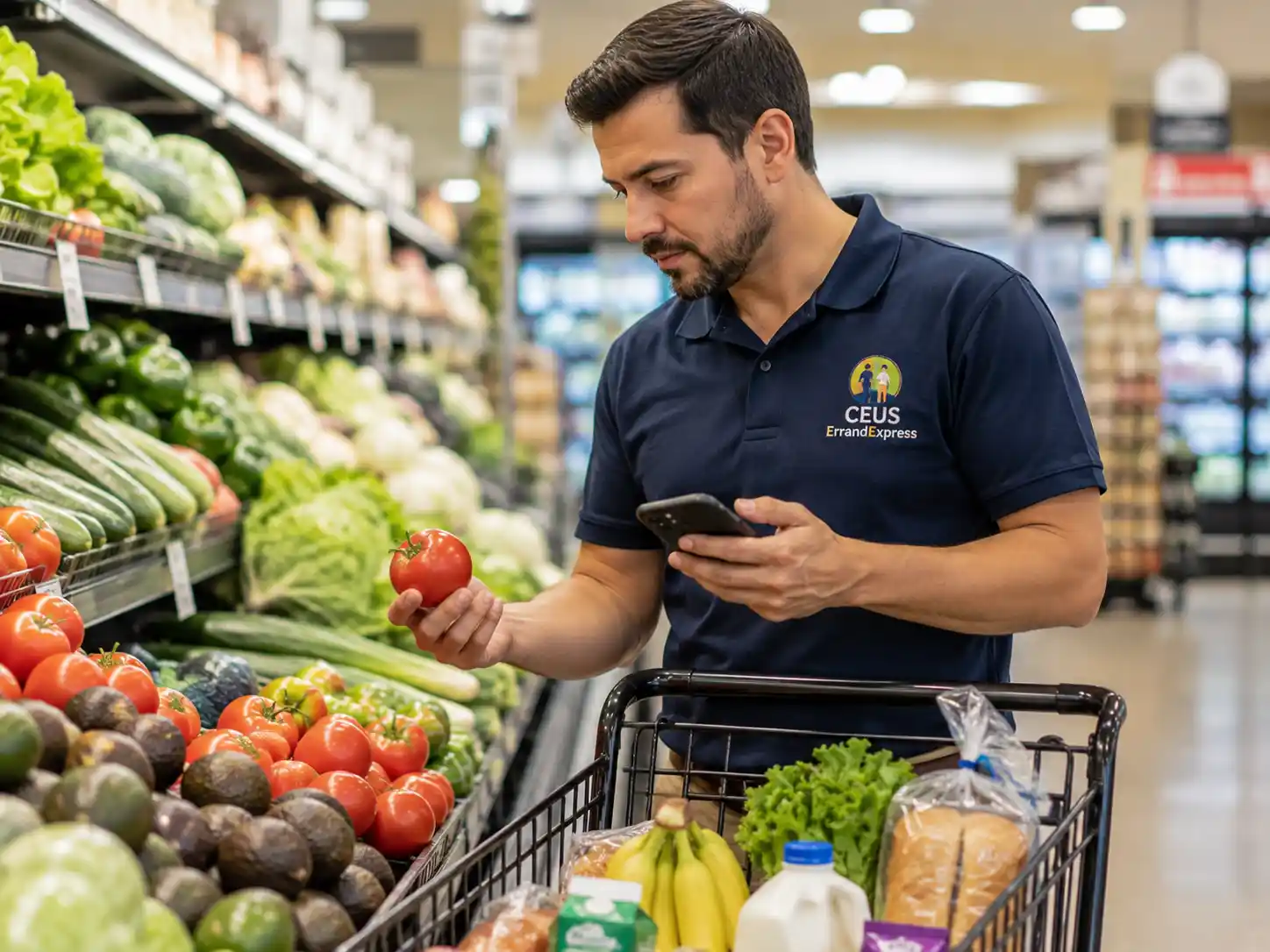 Senior grocery shopping assistance from Ceus Errand Express
